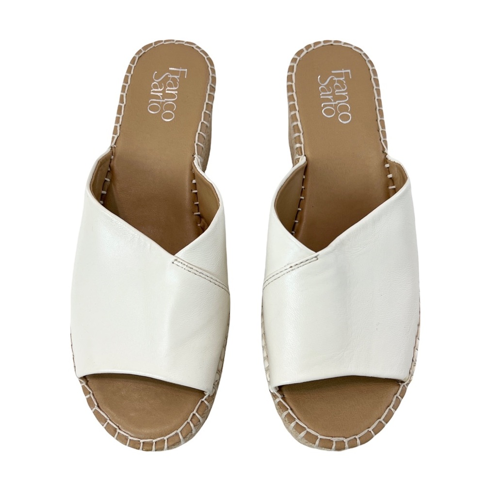 NWOT Franco Sarto Pinot Espadrilles Platform Wedge Sandals Milk Size 8M - Picture 4 of 15